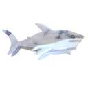 Funny Big White Shark Hair Clips,Cellulose Acetate Hair Clips,Big Claw Clips for Girl,Hair Accessories,Beige
