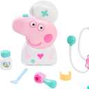 Peppa Pig Checkup Case Set with Carry Handle, 8-Piece Doctor Kit for Kids with Stethoscope, Kids Toys for Ages 3 Up by Just Play
