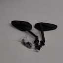 Zacro 2 Pack Bike Mirror, 2025 Upgraded Bike Mirror Handlebar Mount, 360Adjustable Bicycle Rear View Mirror, Scratch Resistant Glass Lens, Fit for Mountain Bikes, City Road Bikes, E-bikes, Scooter