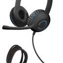 Cyber Acoustics 3.5mm Stereo Headset (AC-5002) with Noise Canceling Microphone for PCs, Tablets, and Cell Phones in The Classroom or Home