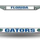 Rico Industries NCAA Florida Gators 12" x 6" Silver Chrome Frame With Decal Inserts
