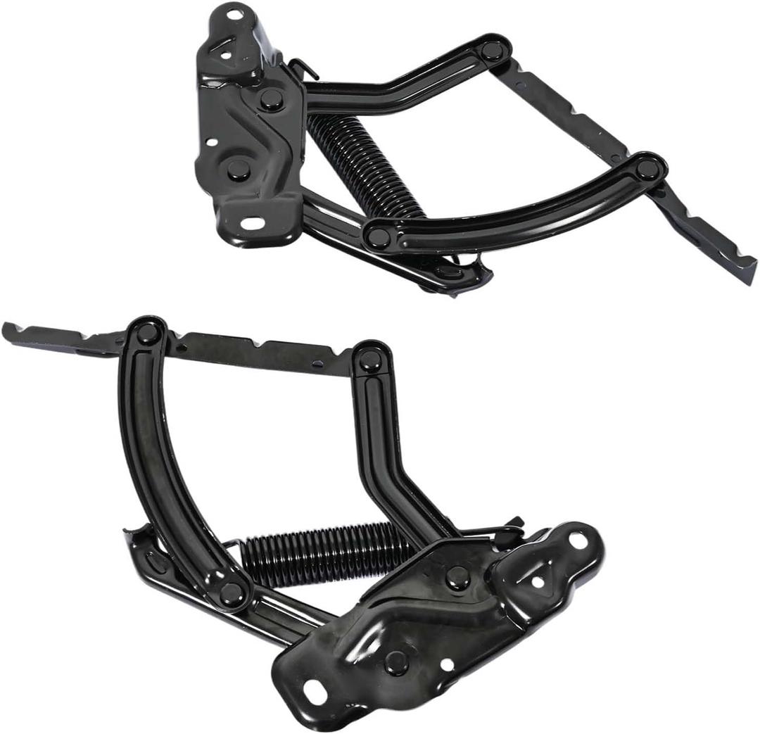 Hood Hinges Left and Right Side Compatible with Chevrolet Impala/Corvette/II Nova/Biscayne 1963-1964 Fit for Pontiac GTO/Lemans/Tempest 1964-1967 Replace 3825827 3825828 Steel