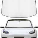 ZATOOTO Windshield Sun Shade for Model Y/3, Reflective Silver Car Window Shade for Front Windshield, Blocks UV Rays and Reduces Heat, Car Sun Shade for Protecting Interiors