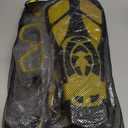 Snorkeling Gear for Adults with Fins Scuba Diving Gear Adult Professional Travel Snorkel Sets with Flippers,Anti-Fog Anti-Leak Diving Mask (US Men 4-8.5 | US Lady 6-9.5, Yellow)