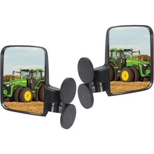 Universal Tractor Mirrors, Strong Magnetic Side Mirrors for Tractors, Forklifts, Lawn Movers, Lift Trucks, Golf Cart, Compatible with John Deere, Kubota and more, 2pcs (left and right). 
