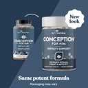 Eu Natural Conception for Him - Male Fertility Supplements with Ashwagandha, Folate & Zinc - Sperm Count, Motility & Strength Support - Fertility Support for Men, 60 Vegetarian Capsules, Expiration Date 03/2028