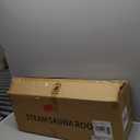 Upgraded Sauna Box for Relaxation, Detoxification, Portable Sauna for Home with Steamer, Remote Control, Folding Chair, 9 Levels, 2.6 x 2.6 x 5.9 (Black)