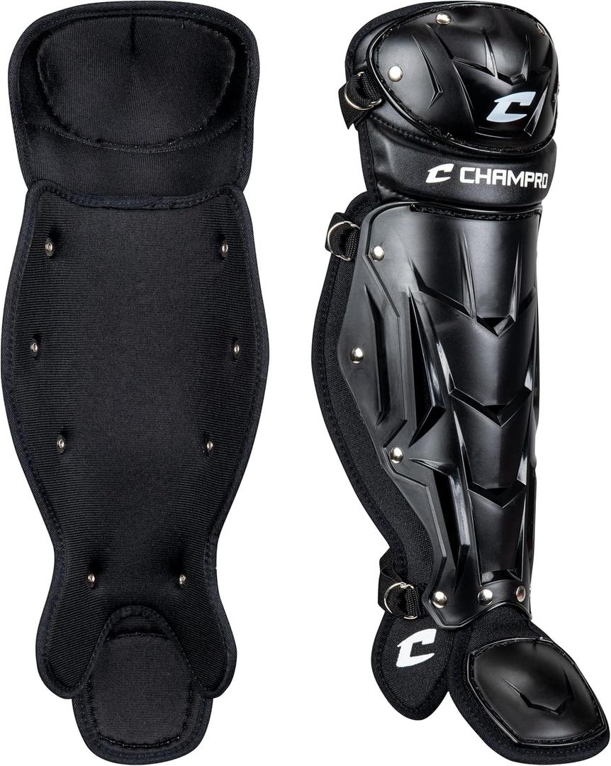 CHAMPRO Optimus MVP Single Knee Leg Guard (13.5", BLACK)
