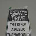 Warning Sign Private Drive This is Not A Public Turnaround Sign Business Sign 12X8 Inches Aluminum Metal Tin Sign