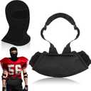 Sumind 2 Set Football Hand Warmer Pouch Winter Football Warming Pouch Balaclava Full Face Mask Tactical Hand Warmer for Youth Adult Outdoor Sport Gifts Accessories
