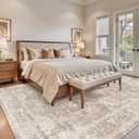 9x12 Area Rugs for Living Room Washable Beige Non-Slip Rug
Vintage Medallion Rug，Soft Low Pile Large Rugs，Indoor Retro Carpet for Bedroom Nursery Dining Table Farmhouse Home Office