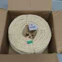 Premium Brazilian Sisal Rope, Natural Fiber 100% Sisal, Ultra Durable, Chemical-Free, Ideal for DIY, Cats, Scratching Post Replacement, Home Decor, Garden, Crafting (1/5 100 ft / 5mm 30m)