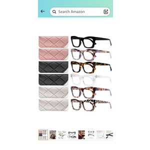 CCVOO Stylish Reading Glasses for Women, Eyeglasses, Blue Light Readers for Women, Computer Eye Glasses, Cheaters, +2.0