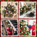 24 Pcs 7.9 Inch Christmas Ball Ornament Picks Christmas Tree Picks with Glitter Xmas Ball Ornaments for Xmas Tree Topper Vase Fillers Wreath Stairs Garland Decoration Supplies (Novelty)