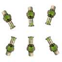 Set of 6 Rear Left Side Wheel Nuts & Stud Kit Fit for Isuzu NPR, NPR-HD, NQR, NRR, Replaces 8-97147-612-2, 8-97359-805-0, 8-97359-809-0