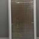 HVAC Premium 16" x 32" Cube Core Eggcrate Return Air Filter Grille for 1" Filter - Aluminum - White [Outer Dimensions: 18.5" x 34.5"]