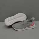 STQ Womens Orthopedic Walking Shoes Comfortable Slip on Sneakers for Plantar Fasciitis (9, Light Grey Pink)