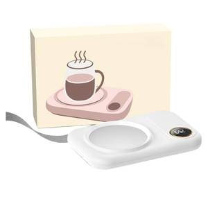 KSNWZ White, 30W Coffee Mug Warmer, Smart Electric Candle Warmer, Three Speed Settings and 8-Hour Automatic Power-Off, Mug Warmer for Heating Coffee Milk Beverage