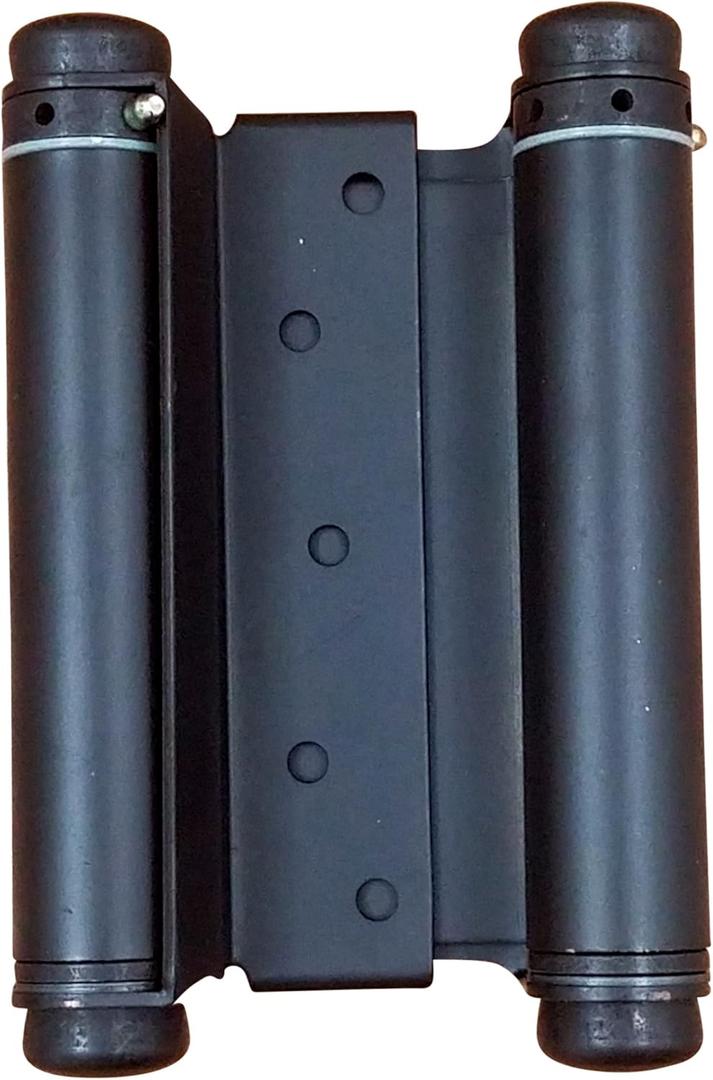 Hinge Outlet Adjustable Double Action Spring Hinge, Saloon, Swinging or Cafe Door Hinges - Highly Rust-Resistant, Self-Closing, Dual-Swing (5 Inch, Oil Rubbed Bronze)