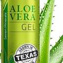 Seven Minerals Organic Aloe Vera Gel from freshly cut 100% Pure Aloe - Big 12oz - HighestQuality, Texas grown, Vegan, Unscented - For Face, Skin, Hair, Sunburn relief