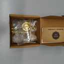 Cabinet Knobs for Dresser Drawers - Countryside Boho Handmade Ceramic Handle Kitchen Cabinets Cupboard Wardrobe Pulls Farmhouse Decor - Black and Gold - Pack of 4