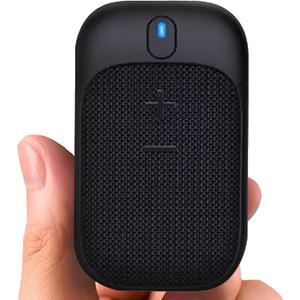 Golf Speaker/Wireless Wearable Bluetooth Speaker/Portable/Clip on/Up to 18hrs of Battery Life/Built-in Mic for Hands-Free Music and Calls/Water Resistant/Modern Design (Black)