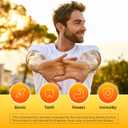 GPGP GreenPeople Vitamin D3 K2 Gummies, Vitamin D3 10000IU, K2 (MK-7) 200mcg, Vitamina D3 Con K2 Supplement with Hemp Oil, Turmeric fot Bones, Teeth & Immune Support, Sugar Free, 2 Packs