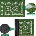 Field Hockey Training Mat 5ft3ft Artificial Grass Pad | Stickhandling Zones & Realistic Turf for Home Drills Ideal Gift for Hockey Enthusiasts