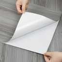 Vinyl Flooring Roll 11.8" x 118" - Peel and Stick Wood Plank Flooring for Bathroom, Kitchen, Hallway, Laundry Room - Multi-Purpose Removable Floor Tile (Wood Pattern) (Gray)