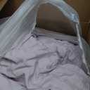 Love's cabin Seersucker Lavender Twin Comforter Set 5 Pieces, All Season Bedding Set, Twin Bed in a Bag Comforter Set with Comforter, Flat Sheet, Fitted Sheet, Pillowcase and Pillow Sham | Soft, Breathable, Lightweight (Twin (68"X88"))