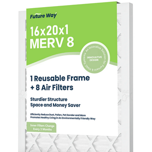 FUTURE WAY HVAC Furnace Air Filter 4 Pack 16x20x1
