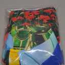 12x8ft Polyester Green Castle Backdrop Yellow Brick Road Rainbow Sky Photography Background Floral Banner Kids Party Decorations Photo Props