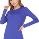 MANCYFIT Womens Thermal Tops Fleece Lined Shirt Long Sleeve Base Layer