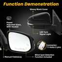 Right Side Mirror Assembly Compatible with RAV-Four 2015-2018