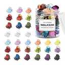 48pcs Mini Hair Claw Clips for Women Girls, Small Tiny Hair Clips Claws Little Plastic Jaw Clamps Clips with Transparent Box (MultiColored)