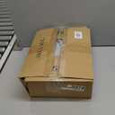 GarveeHome Washable Rugs 5x7 Rug for Living Room, Scalloped 5 x 7 Rug Solid Tan Jute Digital Printing Modern Low-Pile Carpet for Bedroom Dining Nursery Non Slip Mat with Rubber Back