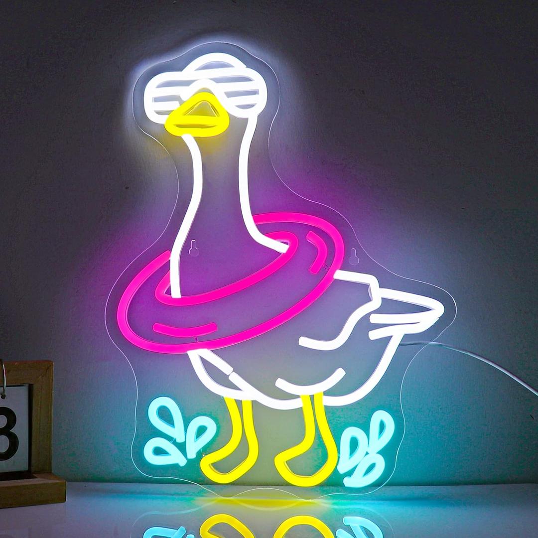 Goose Neon Sign Sign Led Light Up Signs for Wall Decor Usb Powered Neon Light Signs Indoor Light for Room Decor Holiday Gift