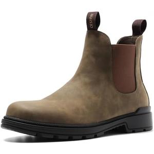 Cestfini Mens Slip On Chelsea Boots, Size 10,5