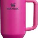 Stanley Quencher H2.0 Tumbler with Handle and Straw 40 oz | Flowstate 3-Position Lid | Cup Holder Compatible for Travel | Insulated Stainless Steel Cup | BPA-Free | Fuchsia (40 Ounces)