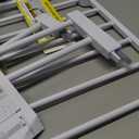 Cumbor 36" Extra Tall Baby Gate for Stairs, 29.7-40.6"(Extensions Included) Wide Dog Gate for Doorways, Pressure Mounted Auto-Close Pets Gates for Dogs Indoor, Durable Safety Child Gate, White