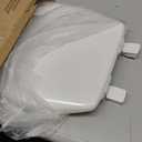 Bemis 7300SLEC Slow Close Toilet Seat, Easy Clean Hinges and Durable Plastic Seat, Made in USA, Elongated, White