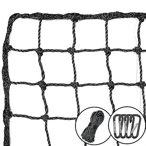 AOLIGEIJS Baseball Softball Backstop Nets,Sports Net,Sports Netting Barrier,Sports Netting for Backyard,Twisted Knotted PE Net (15X60FT)