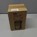 Makeup Brush Holder, 2 Tier Clear Cosmetic Tools Organizer, Round Makeup Organizer for Vanity Countertop (Milky White)