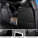 Pickup Seats Covers Compatible with Dodge Ram 1500 2009-2024 Truck Pleather Seat Covers Custom Fit Dodge Ram 2500 3500 Crew Cab& Quad Cab (Gray, 2 PCS Front Seat)