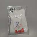 Pink Bow Cherries Shirt Women: Coquette Tops Clean Girl Aesthetic Shirts Casual Summer Short Sleeve Tshirt (Small, A-white-2)