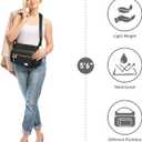 NPBAG Crossbody Bag for Women, Shoulder Purse Handbag Messenger Bag, Trendy Pocketbooks, Waterproof and Multi-Pockets