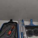 Sepetrel Deluxe Swimming Pool Cleaning Kit Including Half-Deep Fine Mesh Pool Leaf Skimmer Net,12" Round Pool Brush Head & 70.5" Pole, for Above Ground Pools,Ponds,Spas,Hot Tubs