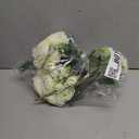 Geosar 8 Bundles Artificial Peonies Flowers Fake Silk Peony Bouquet Faux Peonies Flowers Bulk for Decoration Vase Floral Arrangements Wedding Party Table (White,Green)