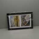 12x19 Double Picture Frame 8x10 Displays Horizontal Wall Mounting Display and Vertical Black