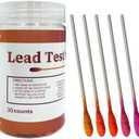 AssuTest Lead Test Kit (30 Immediate Result Swabs) Results in Just 30 Seconds. at Home Lead Test Kit，Use for Various Surfaces - Paint, Crockery, Toys, Jewellery, Metals, Ceramics, Woodwork